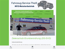 Tablet Screenshot of fahrzeug-service-theiss.com